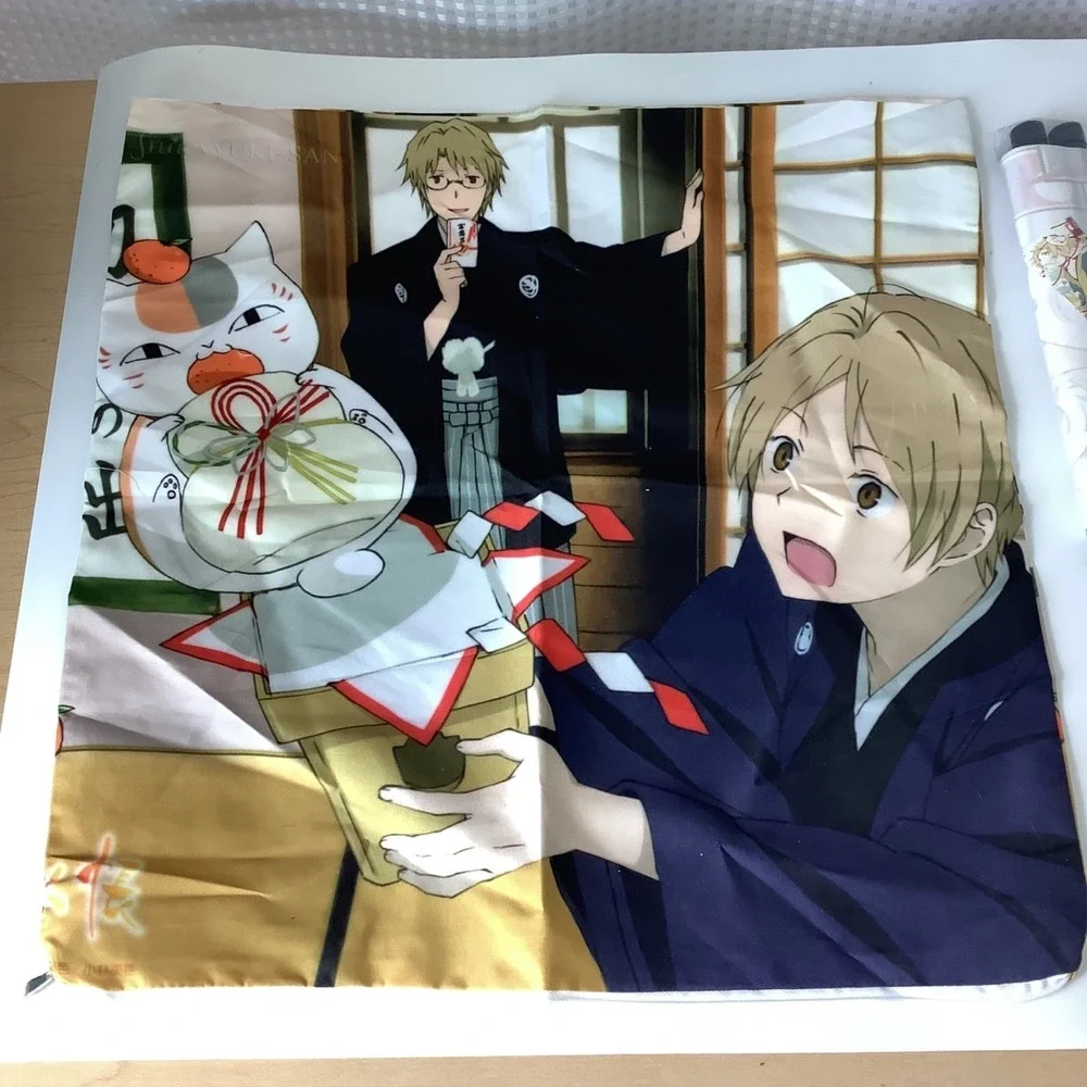 Natsume Yuujinchou Book of Friends Mixed Merch‎ Lot Bag, Scroll, Pillowcase